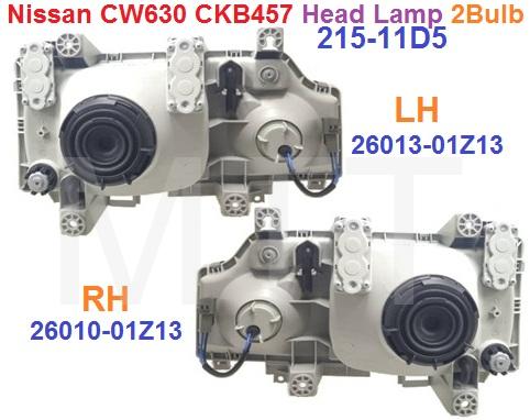 Nissan CW630 Head Lamp Assy (White) - Image 2