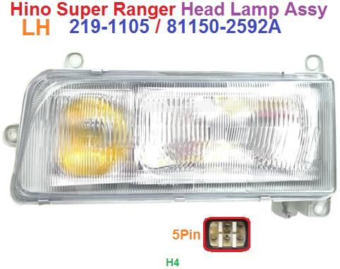 Hino S/Ranger FN Head Lamp Assy ( New ) - Image 3