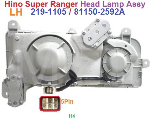 Hino S/Ranger FN Head Lamp Assy ( New ) - Image 4