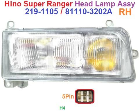 Hino S/Ranger FN Head Lamp Assy ( New ) - Image 5