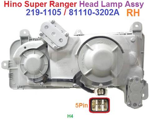 Hino S/Ranger FN Head Lamp Assy ( New ) - Image 6