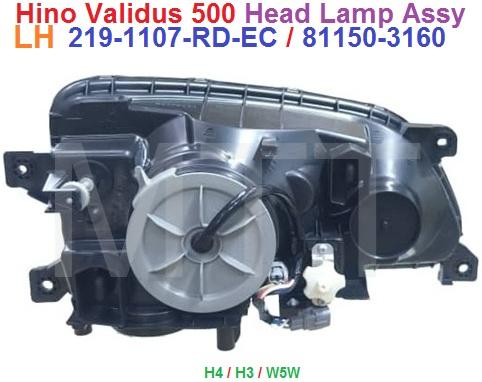 Hino Validus Head Lamp Assy - Image 4