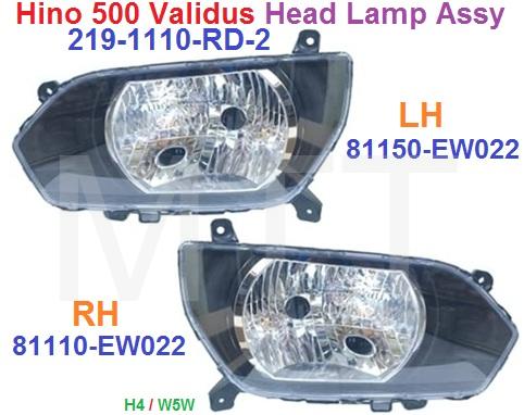 Hino Victor 500 Head Lamp Assy