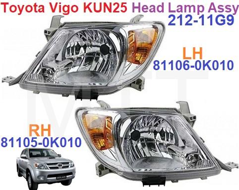 Toyota Vigo KUN25 Head Lamp Assy