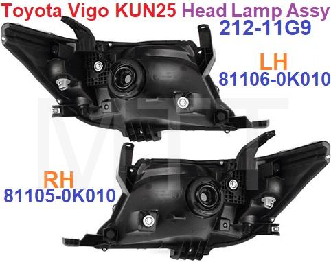 Toyota Vigo KUN25 Head Lamp Assy - Image 2