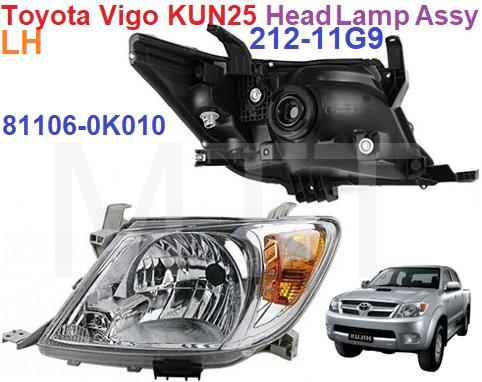 Toyota Vigo KUN25 Head Lamp Assy - Image 3