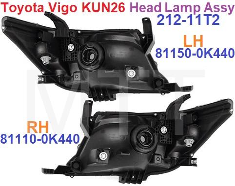 Toyota Vigo KUN26 Head Lamp Assy - Image 2