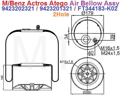 Air Bellow Assy-M/B Actros - Image 7