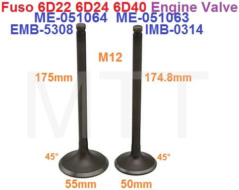 Engine Valve-Fuso 6D22 6D24
