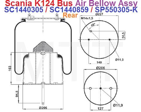 Air Bellow Assy-Scania K124 Bus - Image 7