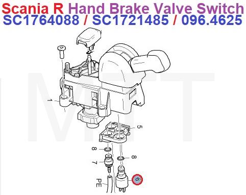 Hand Brake Valve Switch-Scania R - Image 2