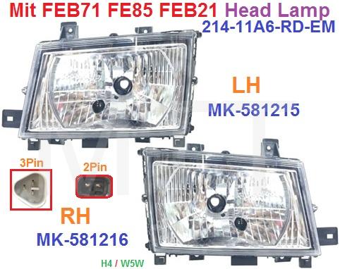 Mit.Canter FEB71 FE85 Head Lamp Assy-Auto