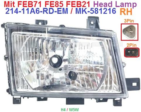 Mit.Canter FEB71 FE85 Head Lamp Assy-Auto - Image 3