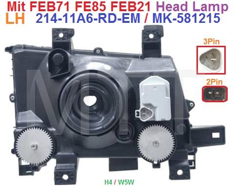 Mit.Canter FEB71 FE85 Head Lamp Assy-Auto - Image 6