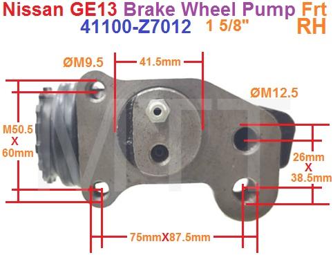 B/Wheel Cylinder-Nissan GE13 ( Frt-Rh ) - Image 3