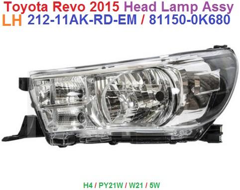Head Lamp Assy-Toyota Revo 2015 - Image 5