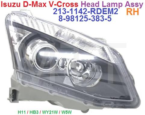 Head Lamp Assy-Isuzu D-Max V-Cross - Image 3