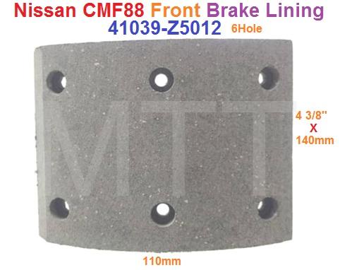 Brake Lining-Nissan CW520 CMF ( Frt )