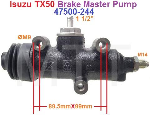 Isuzu TX50 Brake Master Pump-1 1/2" - Image 5
