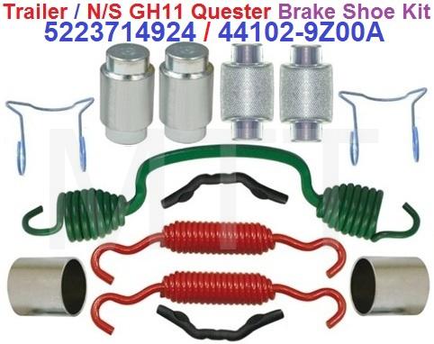 Brake Shoe R/Kit-Nissan Quester / Trailer