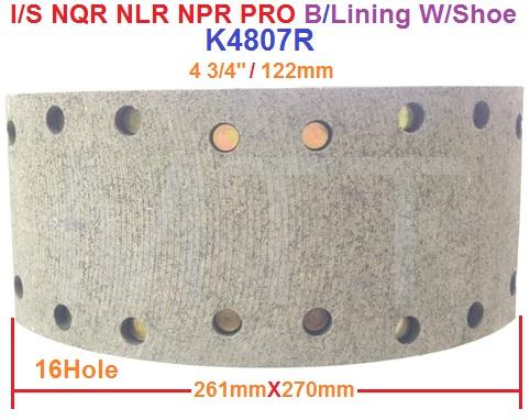 Brake Lining W/Shoe-Isuzu NLR NPR-Pro