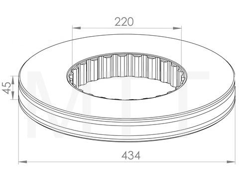 Brake Disc W/Kit-Volvo FM12 ( Solid ) - Image 2