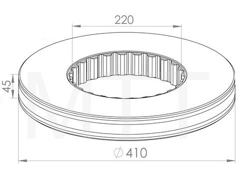 Brake Disc W/Kit-Volvo FM12 ( Solid ) - Image 2