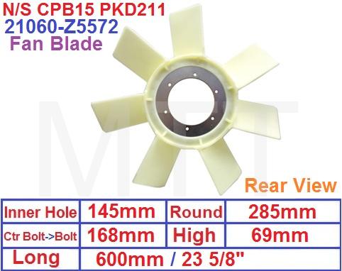 Fan Blade-Nissan CPB15 Euro PKD211 - Image 2
