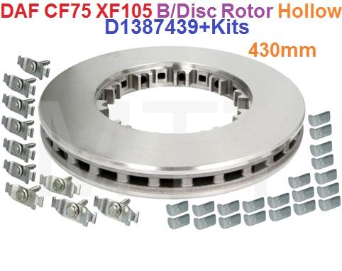 Brake Disc W/Kit-DAF XF95 XF105