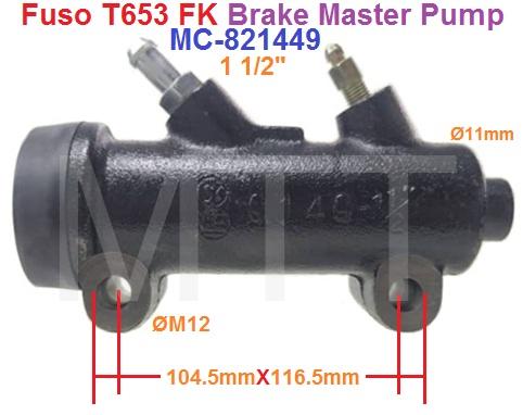 Fuso FK T653 Brake Master Pump-1 1/2" - Image 3