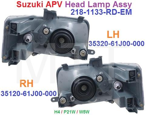 Suzuki APV '04 Head Lamp Assy - Image 2