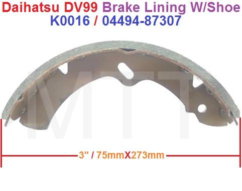 Brake Lining W/Shoe-Daihatsu DV99 - Image 2