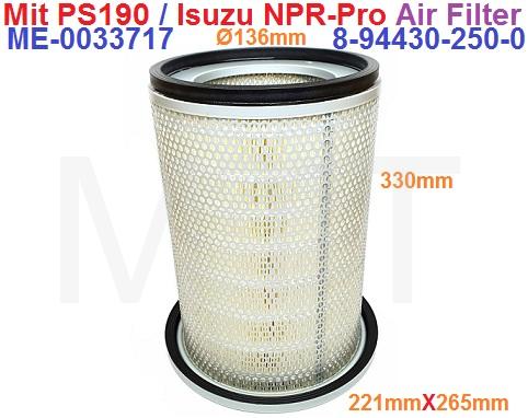 Air Filter-Isuzu NPR-Pro / Mit.PS190