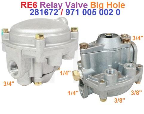Relay Valve-3/8"-Big Hole-RE6