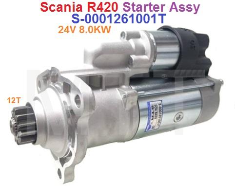 Starter ASSY-24V 12T 8.0KW-Scania R420