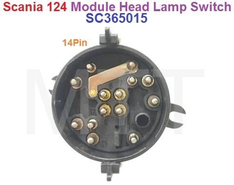 Module Head Lamp Switch-14P-Scania 124 - Image 3