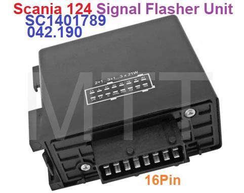 Flasher Unit-16P-Scania 124