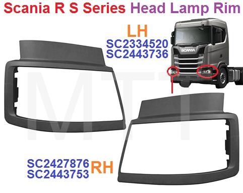 Head Lamp Rim-Scania S