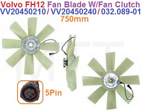 Fan Blade W/Clutch-750mm-Volvo FM13