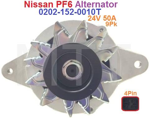 Alternator-24V 50A 4Pin-Nissan PF6 - Image 5