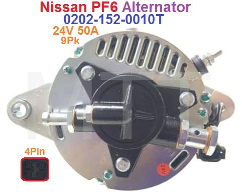 Alternator-24V 50A 4Pin-Nissan PF6 - Image 6