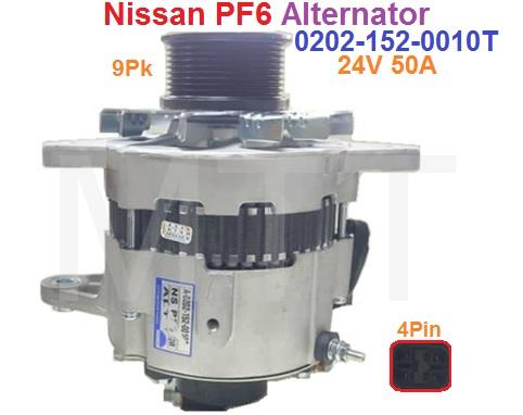 Alternator-24V 50A 4Pin-Nissan PF6 - Image 3