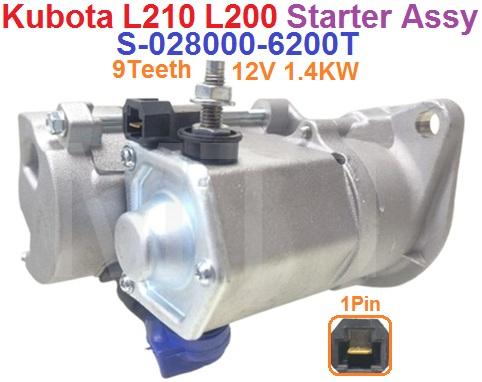 Starter Assy-12V 9T-Kubota L210 L200 - Image 3