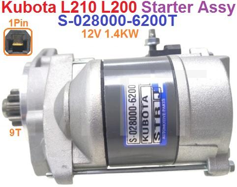 Starter Assy-12V 9T-Kubota L210 L200 - Image 4