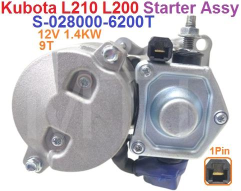 Starter Assy-12V 9T-Kubota L210 L200 - Image 5