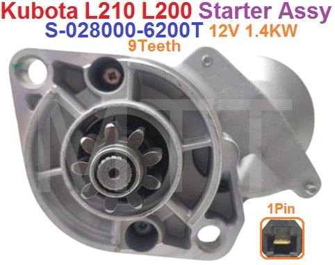 Starter Assy-12V 9T-Kubota L210 L200 - Image 6