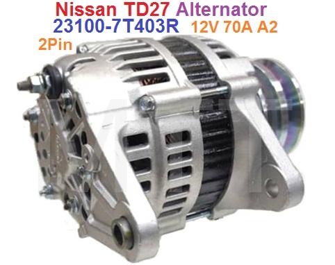 Alternator-12V 70A 2Pin-Nissan TD27 - Image 2