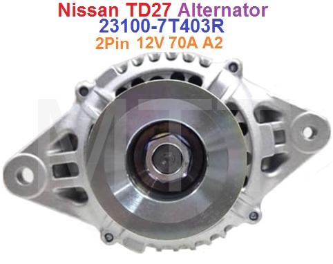 Alternator-12V 70A 2Pin-Nissan TD27 - Image 4