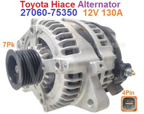 Alternator-12V 130A 4Pin-Toyota Hiace