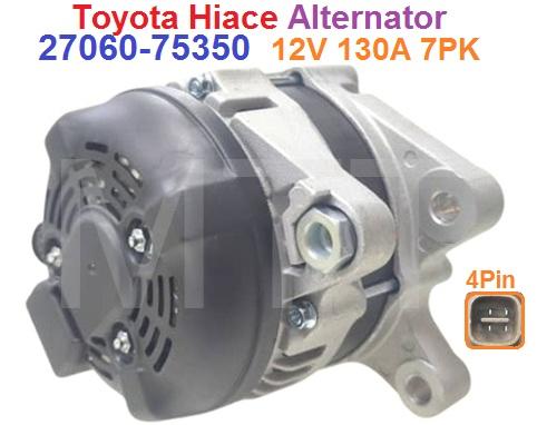 Alternator-12V 130A 4Pin-Toyota Hiace - Image 4